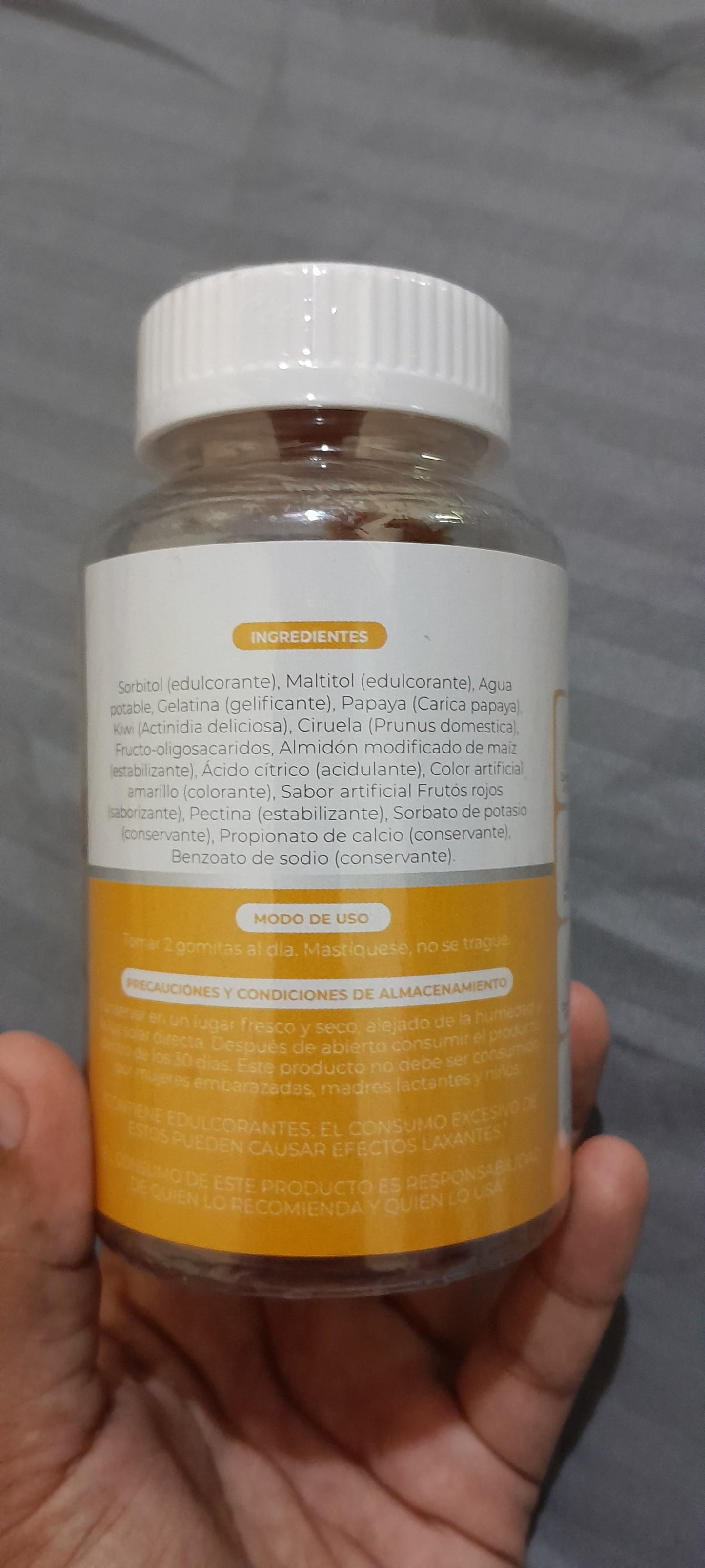 SUPLEMENTO ALIMENTICIO QUE AYUDA EN EL ESTREÑIMIENTO